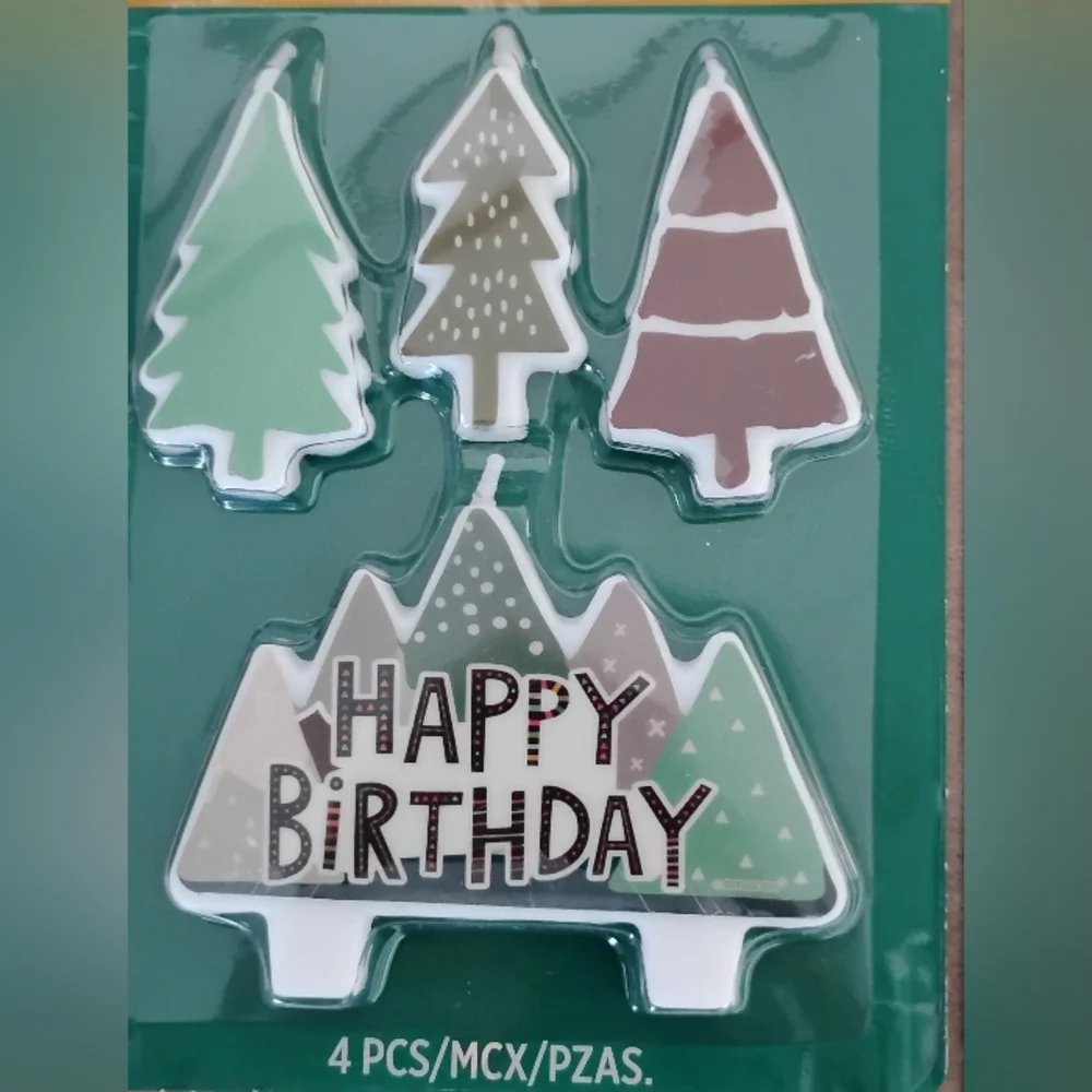 Two Packs Wilderness Birthday Tree Candles